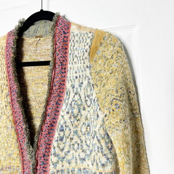 Free People‎ HTF Size S Desert Drifter Long Sleeve Thick Knit Coatigan Cardigan - Picture 3 of 9